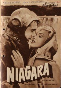7y350 NIAGARA German program '53 different images of sexy Marilyn Monroe, Cotten & Jean Peters!