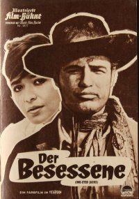 7y362 ONE EYED JACKS German program '61 different images of star & director Marlon Brando!