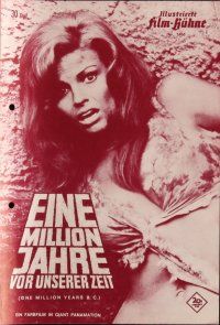 7y365 ONE MILLION YEARS B.C. German program '66 different images of sexy cavewoman Raquel Welch!