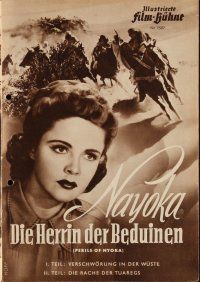 7y370 PERILS OF NYOKA German program '52 Republic serial, Kay Aldridge in title role, different!
