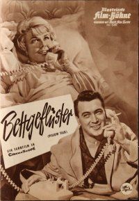 7y375 PILLOW TALK Film-Buhne German program '60 different images of Rock Hudson & pretty Doris Day!