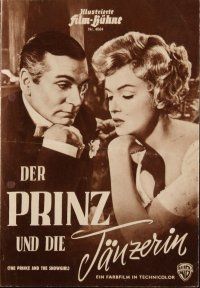 7y379 PRINCE & THE SHOWGIRL German program '57 Laurence Olivier & sexy Marilyn Monroe, different!