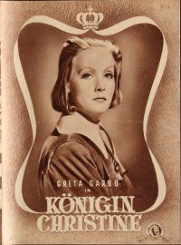 7y385 QUEEN CHRISTINA German program R51 great different images of glamorous Greta Garbo!