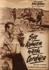 7y454 THEY CAME TO CORDURA German program '59 Gary Cooper, Rita Hayworth, Hunter, Heflin, different