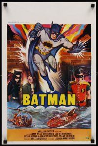 7z599 BATMAN Belgian/English R70s DC Comics, great art of Adam West in title role, Cesar Romero!