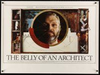 7z376 BELLY OF AN ARCHITECT British quad '87 Peter Greenaway, cool image of Brian Dennehy!