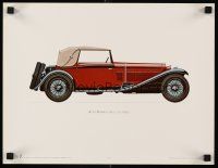 8a144 ALFA-ROMEO 1930 heavy stock 12x16 art print '94 great art of classic automobile!