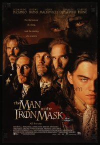 8a336 MAN IN THE IRON MASK DS Aust mini poster '98 Leonardo DiCaprio, Irons, Malkovich, Depardieu