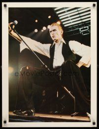 8a186 DAVID BOWIE commercial poster '76 great Andrew Kent photo of star on stage!