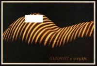 8a642 LOUIS JAWITZ - MORNING LIGHT heavy stock commercial poster '82 sexy photo of nude in shadows!