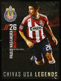 8a665 PAULO NAGAMURA commercial poster '00s great image of soccer football midfielder!