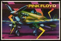 8a666 PINK FLOYD Canadian concert commercial poster '88 cool Harron art of fighter plane, World Tour