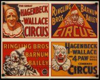 8a715 RINGLING BROS & BARNUM & BAILEY CIRCUS/HAGENBECK-WALLACE CIRCUS 3 REPRO Circus posters '01