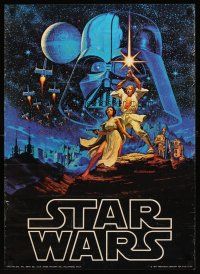 8a689 STAR WARS commercial poster '77 George Lucas classic, art by Greg & Tim Hildebrandt!