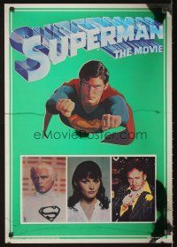 8a693 SUPERMAN 2 foil commercial posters '78 Christopher Reeve, Gene Hackman & Brando!
