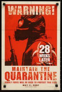 8a447 28 WEEKS LATER mini poster '07 Catherine McCormack, Robert Carlyle, zombies!