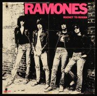 8a211 RAMONES ROCKET TO RUSSIA record album promo '77 Dee Dee, Johnny, Joey & Tommy!