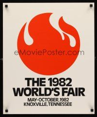 8a044 1982 WORLD'S FAIR special 18x22 '81 Knoxville, Tennessee, cool art of flames!