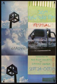8a364 20TH NEW YORK FILM FESTIVAL film festival poster '82 cool images by Robert Rauschenberg!