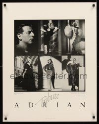 8a450 ADRIAN TRIBUTE heavy stock hand numbered 9/500 22x28 exhibition '82 images of Garbo, Harlow!