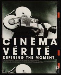 8a467 CINEMA VERITE: DEFINING THE MOMENT Canadian special 20x25 '00 cool image of old camera!