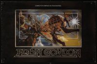 8a393 FLASH GORDON foil special 25x38 '80 best different artwork by Philip Castle!