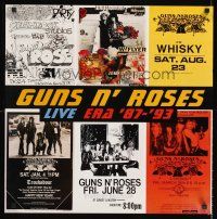 8a195 GUNS N' ROSES LIVE ERA '87-'93 album promo '99 cool image of early concert posters!