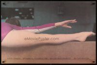 8a080 HARVEY EDWARDS 25x38 museum exhibition '80 cool image of gymnast stretching on balance beam!