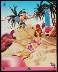 8a412 MOTEL CALIFORNIA TV special 24x30 '97 Carson Daly, wacky image of people on beach!
