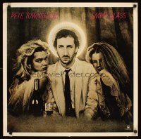 8a209 PETE TOWNSHEND: EMPTY GLASS music promo '80s cool image w/halo & sexy women!