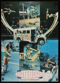 8a681 SKATEBOARD commercial poster '78 Tony Alva, the movie that defies gravity, cool images!