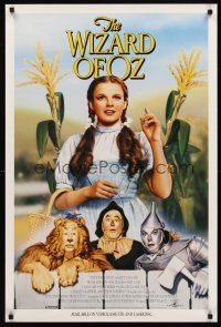 8a441 WIZARD OF OZ video special 24x36 R92 Victor Fleming, Judy Garland all-time classic!