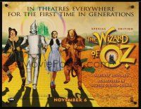 8a572 WIZARD OF OZ advance special 22x29 R98 Victor Fleming, Judy Garland all-time classic!