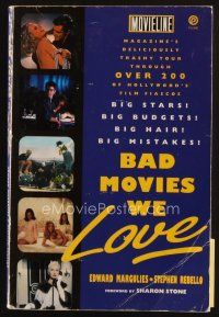 8b225 BAD MOVIES WE LOVE second edition softcover book '93 Moveline Magazine's Trashy Tour of 200+