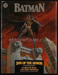 8b196 BATMAN: SON OF THE DEMON first edition hardcover book '87 the graphic novel by Mike Barr!