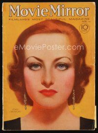 8b080 MOVIE MIRROR magazine April 1932 great art of sexy Joan Crawford by John Rolston Clarke!
