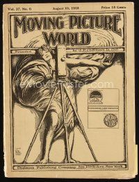8b066 MOVING PICTURE WORLD exhibitor magazine August 10, 1918 Chaplin, Theda Bara, Lillian Gish