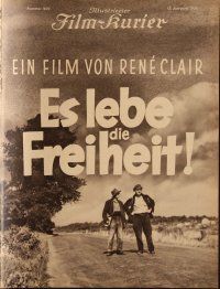 8b172 A NOUS LA LIBERTE German program '31 Rene Clair classic musical comedy, different images!