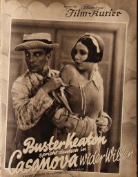 8b173 CASANOVA WIDER WILLEN German program '31 Buster Keaton, German Parlor, Bedroom & Bath!