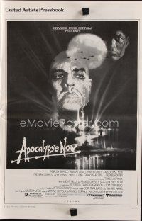 8b296 APOCALYPSE NOW pressbook '79 Francis Ford Coppola, classic Bob Peak art of Brando & Sheen!