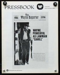 8b311 CAHILL pressbook '73 classic United States Marshall John Wayne!