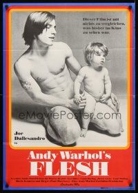 8d104 ANDY WARHOL'S FLESH German '70 naked Joe Dallesandro & infant by Francesco Scavullo!