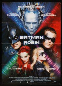 8d111 BATMAN & ROBIN German '97 Clooney, O'Donnell, Schwarzenegger, Thurman, Silverstone