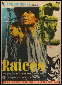 8d077 RAICES Mexican poster '55 Latin American classic, cool artwork by Josep Renau!