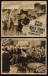 8d483 ARIZONA BOUND 3 Aust LCs '42 cool images of cowboys Buck Jones, Tim McCoy!