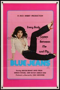 8e089 BLUE JEANS 1sh '82 Calvin Klein sex parody, Brooke Bennett!