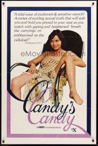 8e114 CANDICE CANDY 1sh '76 Sylvia Bourdon, x-rated, Al Goldstein loved it, Candy's Candy!