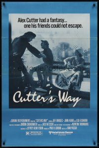 8e158 CUTTER & BONE 1sh '81 Jeff Bridges, John Heard, Cutter's Way!