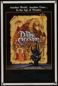 8e162 DARK CRYSTAL 1sh '82 Jim Henson & Frank Oz, Richard Amsel fantasy art!