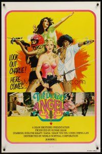 8e164 DEADLY ANGELS 1sh '76 Qiao Tan Nu Jiao Wa, sexy kung fu girls, look out Charlie!